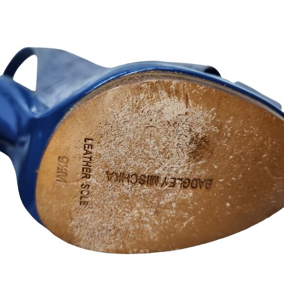 Badgley Mischka Platform Open Toe Stiletto Slingback Shoe 9.5 - Picture 3 of 8